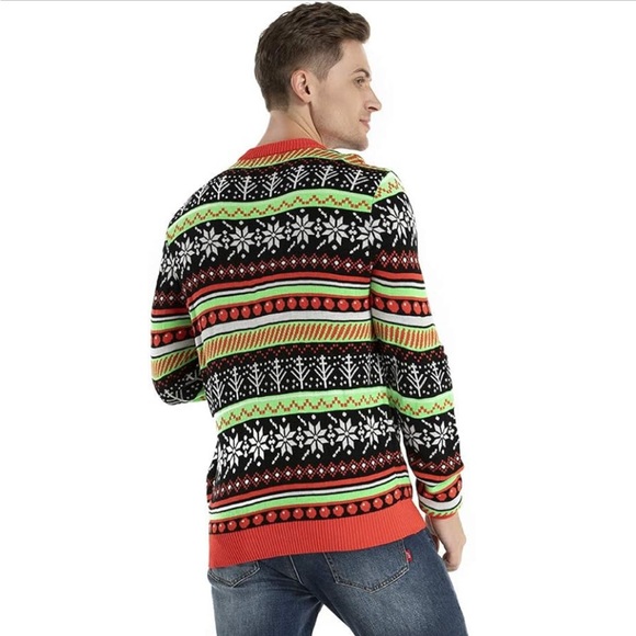Men's LED Ugly Christmas Sweater - Picture 2 of 5